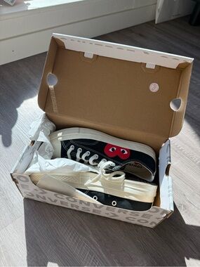 Comme Des Garcons PLAY
x Converse Unisex Chuck Taylor Lace Up Sneakers